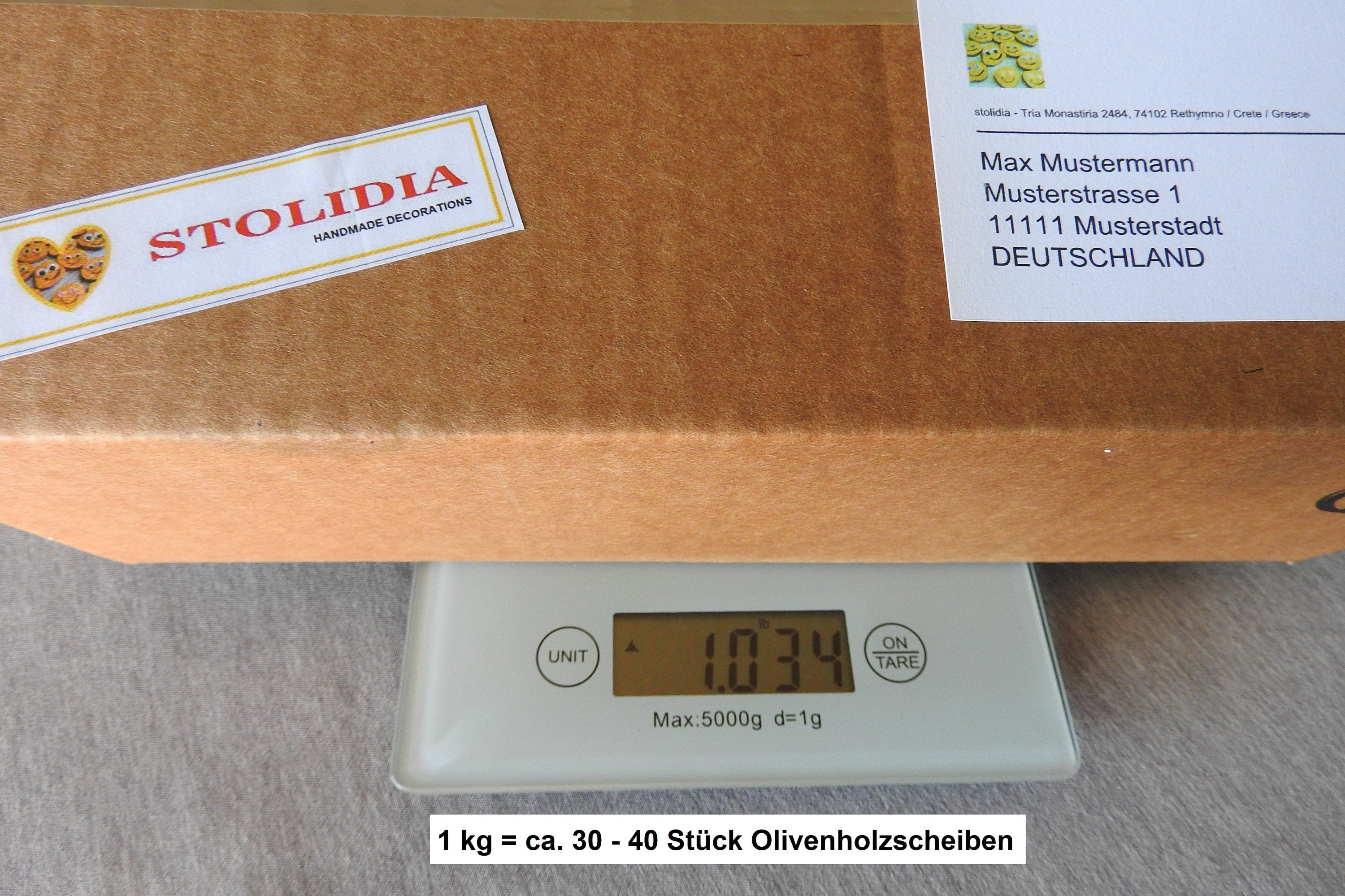 1 kg olive wood slices, various sizes, cleanly cut blanks, untreated,