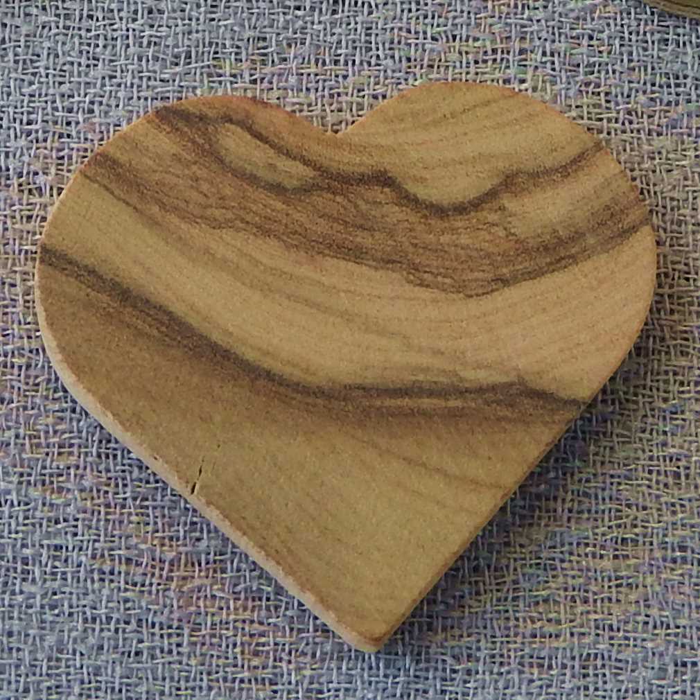 25 Olive Wood Hearts, Solid Wood, Accessory, Decorative Hearts for Crafting
